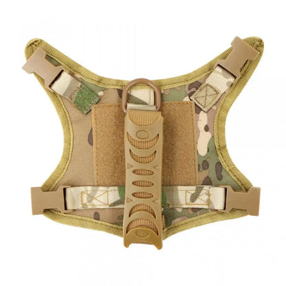 Tactical Cat Harness Leash for Walking Escape Proof Adjustable Kitten K9 Vest with Patch for Military Service Small Dog Training