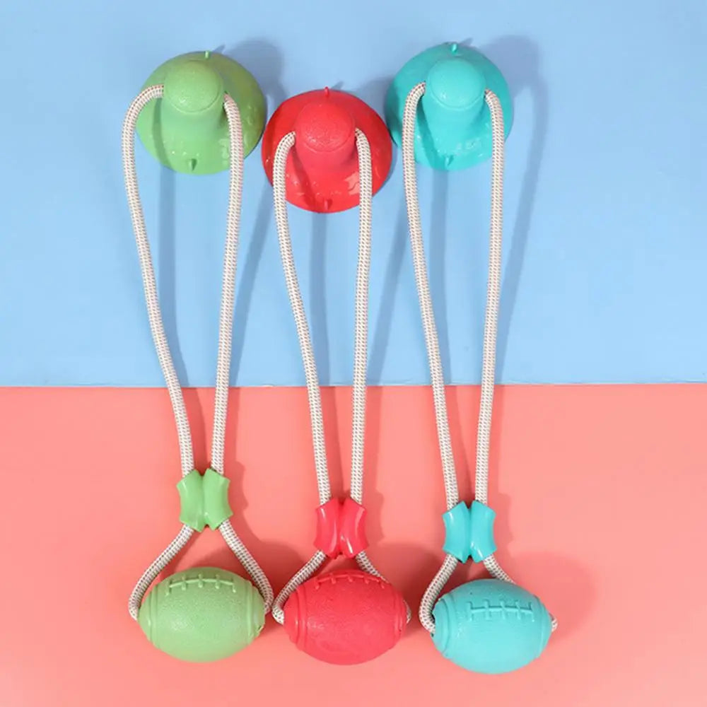 Dogs Suction Tug Toy Pet Tug Toys Puppy Chewing Teething Chew Toy Pet Training Anti Biting Rope Toys Dog Boredom Games