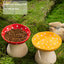 Mushroom Cat Bowl Cute Polka Dot Safe Ceramic Elevated Cat Feeder for Cats and Dogs Drinking Water Bowl Cat Feede Pet Supplies