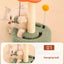 HOOPET Cat Climbing Frame Small Sisal Teasing Pet Toys Scratching Board Claw Grinding Cat Toys Carousel Type Cat Climbing Frame