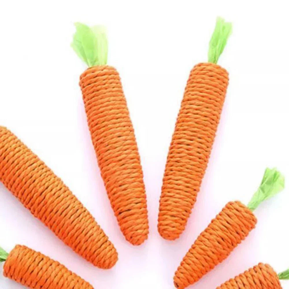 Cat Toy Sound Carrot Shape Teasing Cat Stick Unboring Molar Stick Bite Resistant Cat Scratch Board Pet Products