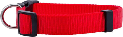 Basic Nylon Dog Collar with Quick Release Buckle Adjustable for Small Medium Large Dogs Bulldog Training Supplies Pet Accessorie