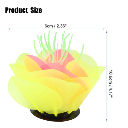 UXCELL Silicone Luminous Plants Glowing Simulation Coral Aquarium Artificial Fluorescence Deco Ornament Fish Tank Accessories