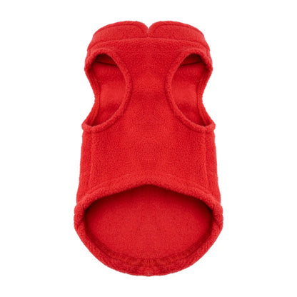 Autumn Fleece Pet Dog Clothes Solid Color Harness Outfits Walking Warm Vest for Small Medium Puppy Plaid Chihuahua Cat Jackets