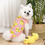 Summer Breathable Pet Dog Vest Shirts Cute Yellow Duck Pet Puppy Cat T-Shirt Tank Top Clothes Stretchy Vest for Chihuahua Dogs