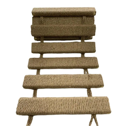 50Cm/100Cm Rope Ladder Wall Mounted Cat Shelves Cat Tree Furniture Wood Sisal Scratcher Rope Steps Climbing Pet Furniture