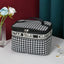 Thousand Bird Grid Cosmetic Bag Female Large Capacity Portable New Travel Waterproof Handheld Large Storage Bag Wash Bag