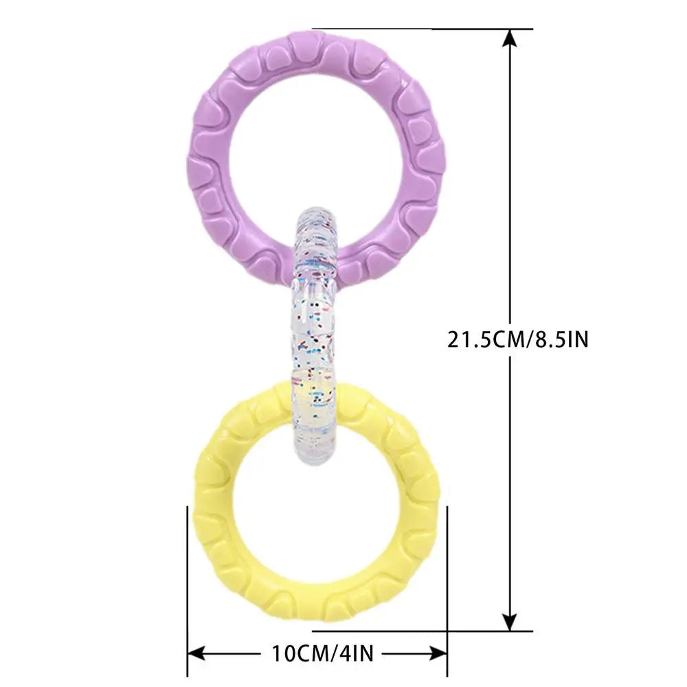 Dog Pull Toy Tough Chew Toys Indestructible Rings Dog Exercise Interactive 3 Rings Teeth Bite-Resistant Toys Puppy Teeth Clean