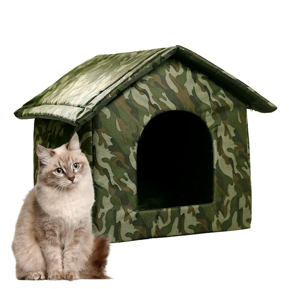 Outdoor Dog Bed Waterproof Roof Bed Waterproof Warm Dog Kennel Winter Tent Dog Nest Thickened Cold-Proof Nest Cat House