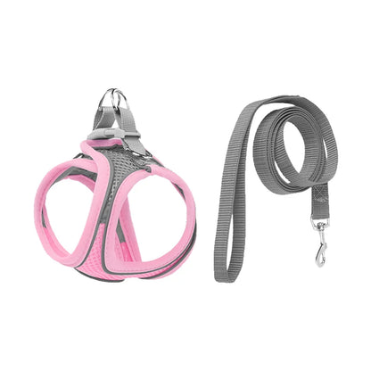 Pets Breathable Dog Vest Pectoral Girdle Backstraps Prevent Breakout Exclusive for Outdoor Use Adjustable Night Reflection