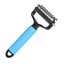 Dog Brush For Long Haired Dogs Pet Grooming Brush Double Sided Shedding Ergonomic Dematting Undercoat Rake Dog Brush Cat Brush