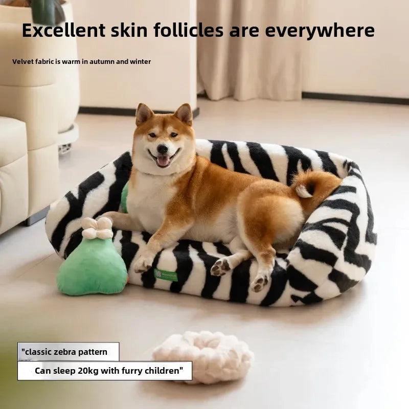 Kennel Pet Sofa Winter Warm Dog Sofa Cat Nest Cat Sofa Large Kennel Bed Removable and Washable