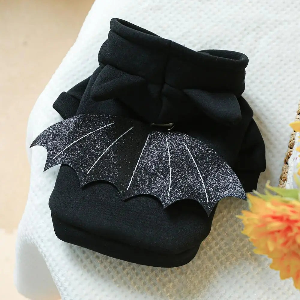Pet Halloween Costumes Pet Clothes Halloween Black Bat Dogs Hoodies Halloween Dogs Hoodies Pet Outfit Clothing Cool Apparel For