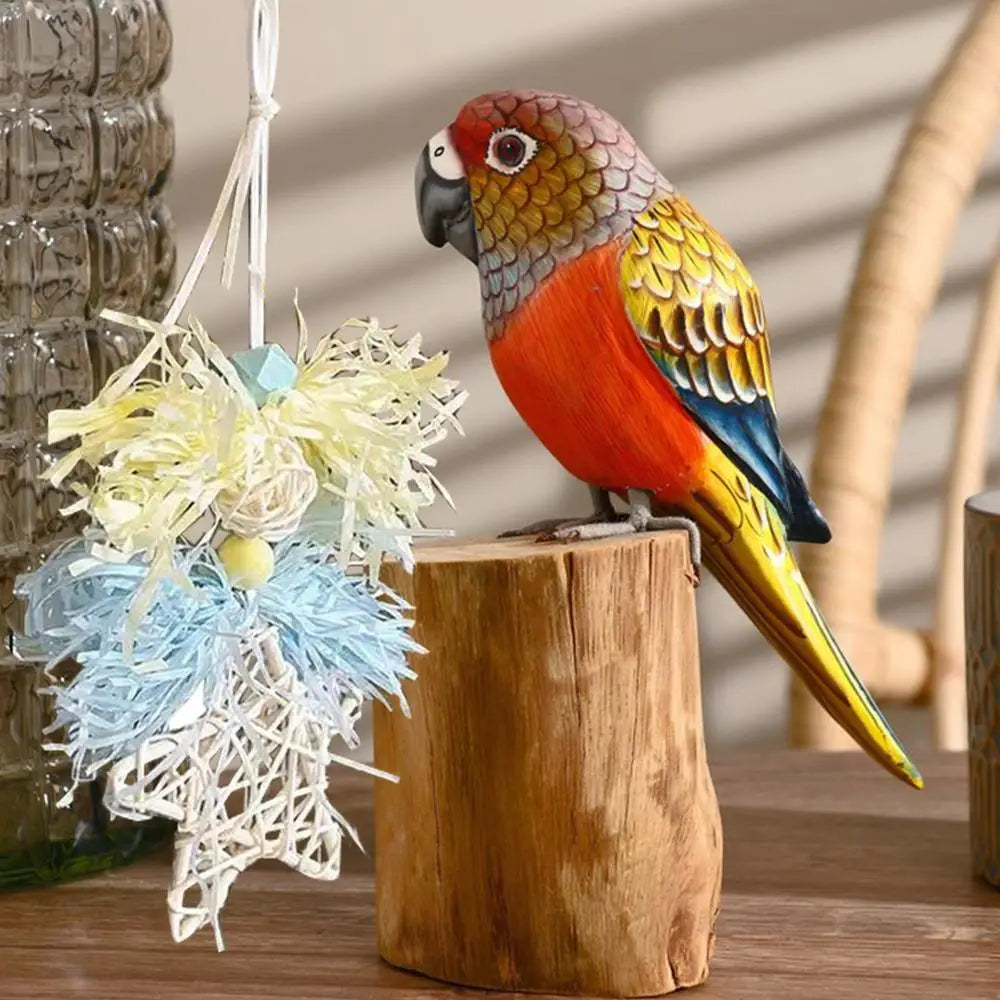 Parakeet Toys Parrot Cage Bite Toys For Cockatoos African Grey Macaws Love Birds Fun And Durable Bird Puzzle Toys For Bird