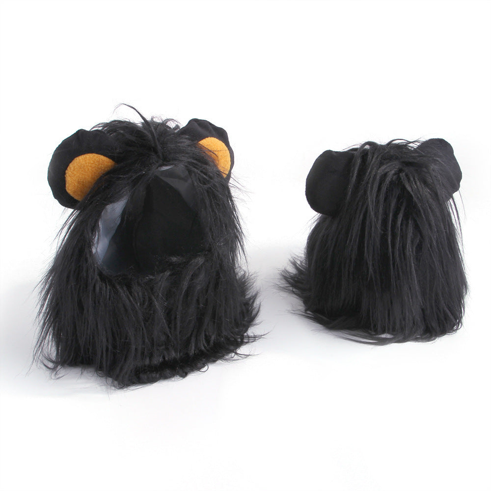 Pet Dog Halloween Costume  Cosplay Lion Headgear Dog Costumes for Small Dogs Cat Wig Hat Headdress Pet Supplies