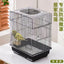 Mesh Bird Cage Cover Shell Skirt Net Easy Cleaning Catcher Guard Bird Cage Stretchy Mesh Parrot Bird Cage Net Jaula Para Pajaros