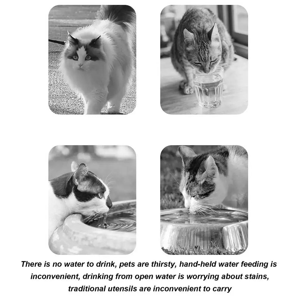 Dog Water Bottle Outdoor Pet Water Cup Food Container Portable Pet Travel Water Bowl 2-in-1 Leak Proof Drinking Cup Food