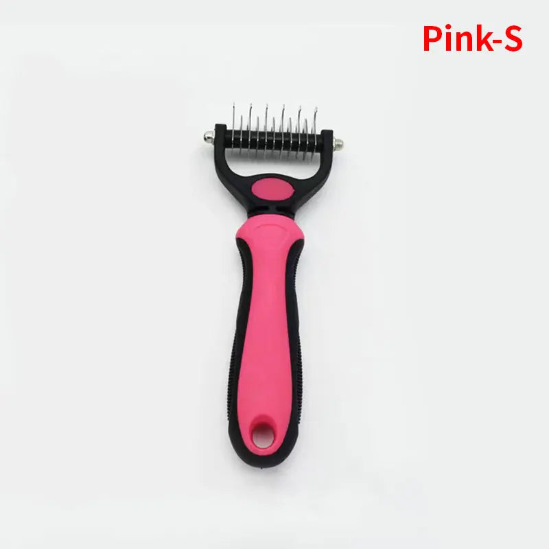 Pet Deseeding Brush Dog Cat Hair Remover Comb Puppy Cat Shedding Supplies Tools Long Hair Short Hair Pet Grooming Care Brush