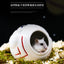 Honey squirrel ceramic food bowl hamster kettle drink device creative astronaut golden bear dodge nest prevent tipping bathtub