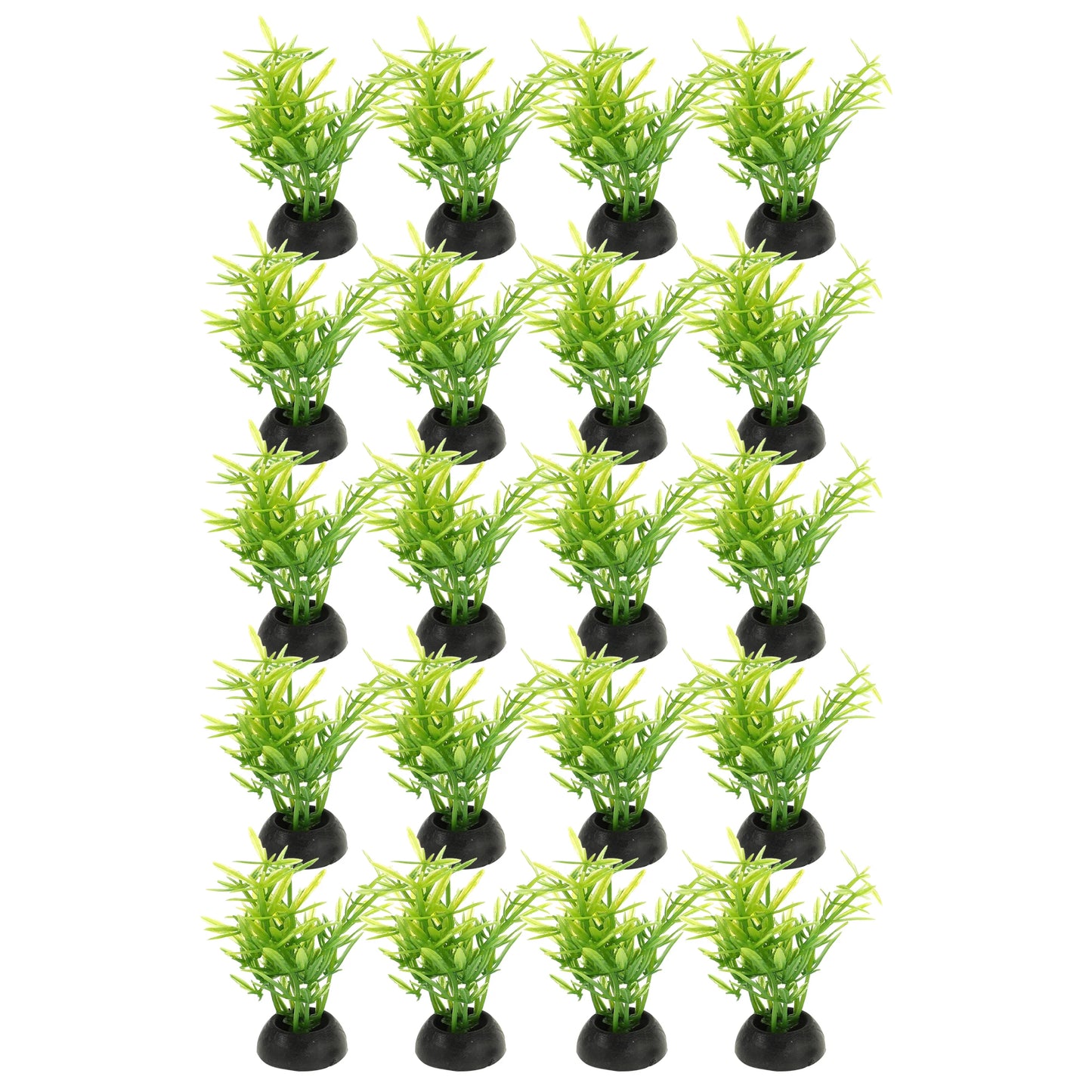 UXCELL 10/20 Pcs Aquarium Artificial Plastic Plants Water Weeds Ornament Fish Tank Plant Flower Grass Decoration Accessories