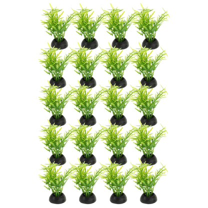 UXCELL 10/20 Pcs Aquarium Artificial Plastic Plants Water Weeds Ornament Fish Tank Plant Flower Grass Decoration Accessories