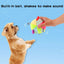 Squeaky Dog Toy Ball Cute Plush Ball Voice Teething Toys Pet Training Supplies Dog Sound Toys Soft Cleaning Chew Training Toys