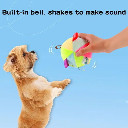 Squeaky Dog Toy Ball Cute Plush Ball Voice Teething Toys Pet Training Supplies Dog Sound Toys Soft Cleaning Chew Training Toys