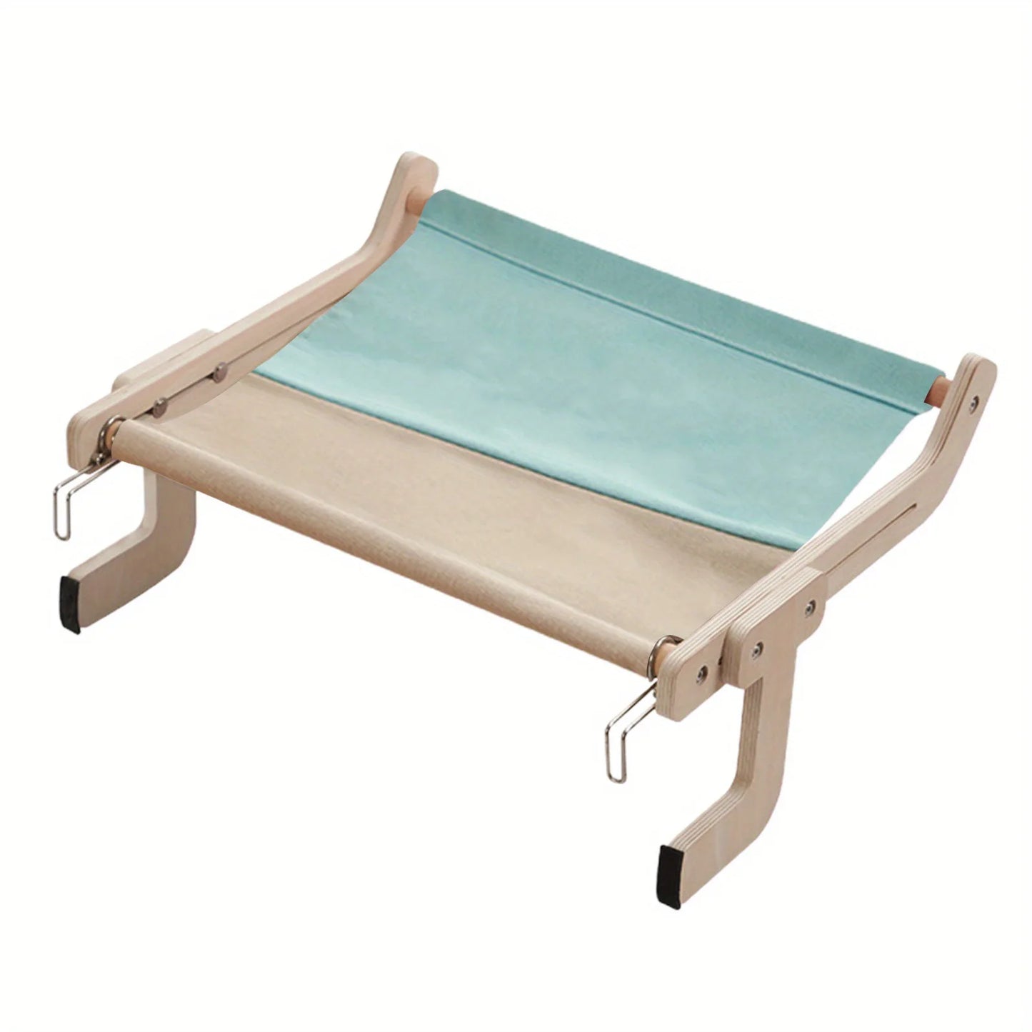 Pet Window Hanging Cat Bed, Removable Balcony Cat Hanging Hammock Wooden Assembly Indoor Bedside Bed Pet Nest