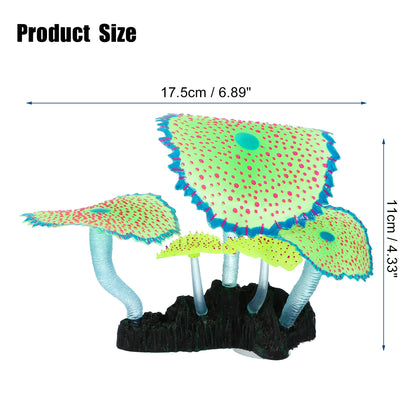 UXCELL Plastic Luminous Plants Glowing Artificial Simulation Coral Aquarium Decoration Underwater Ornament Fish Tank Accessories