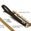 Dog Lead 10MM Gold Dog Leash Stainless Steel Metal Chew Proof Chain Pet Traction Rope