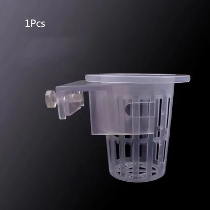 Aquarium Planting Basket Hydroponic Support Hangable Fish Tank Water Grass Cup Aquatic Plant Holder Wall Hanging Flower Pots New
