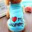 Cute Paw Printed Heart Love Design Small Dog Vest Clothes Summer Spring TShirts For Dogs Costume Puppy Dog Accessories Chihuahua