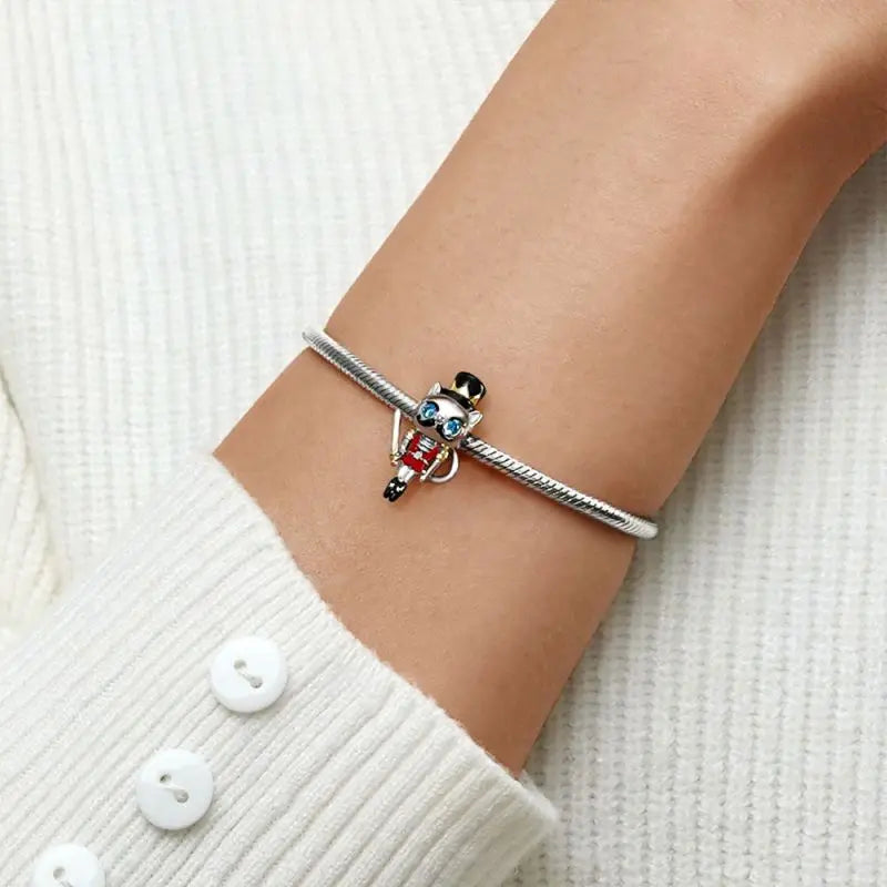 New 925 Silvering Disney Cute Bird Tiger Duck Dog Rabbit Salamander Charm Bead fit Original Bracelet Trinket DIY Women Jewelry