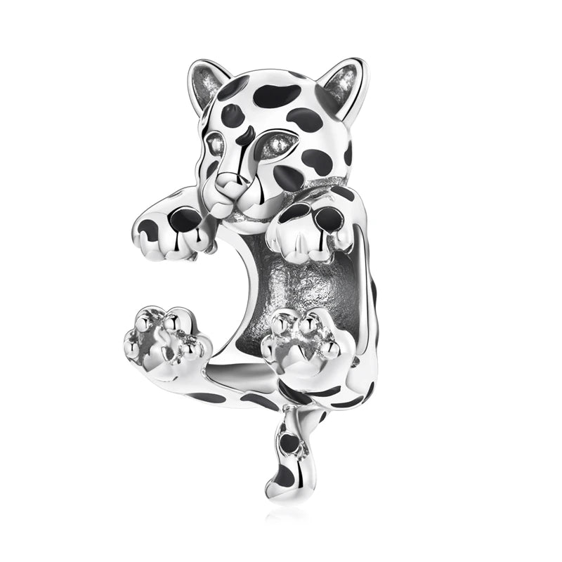 WOSTU 925 Sterling Silver Animal Charms Giraffe Zebra Unicorn Beads for Women Fit Original Bracelets Necklace DIY Jewelry Making