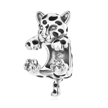 WOSTU 925 Sterling Silver Animal Charms Giraffe Zebra Unicorn Beads for Women Fit Original Bracelets Necklace DIY Jewelry Making