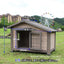 Outdoor dog house  large dog medium courtyard solid wood outdoor  sun protection rain protection villa Tongshen