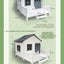 Cat Villa Wooden Kennel Outdoor Rainproof Dog House Cold Proof Dog Shed Courtyard Dog Outdoor House Cage