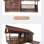 Outdoor Dog House Solid Wood Waterproof Large Dog Golden Retriever Kennel Rainproof Kennel Pet Villa Summer Outdoor Dog House