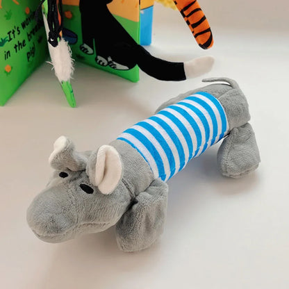 Molar Dog Toy Plush Supplies for All Puppies Pet Squeak Chew Toy Funny Durable Chew Elephant Duck Pig Toy for Dogs Pet Products