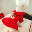2024 New Christmas Elk Dog Clothes Winter Warm Thicken Knitted Sweater Dress for Small Dogs Girl, York Puppy Costume Pet Apparel