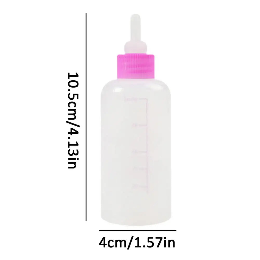 7pcs Puppy Nursing Bottle Kit Feeder Bottle Set for Small Dogs Replacement Feeding Nipples Cleaning Brushes for Puppies Kittens