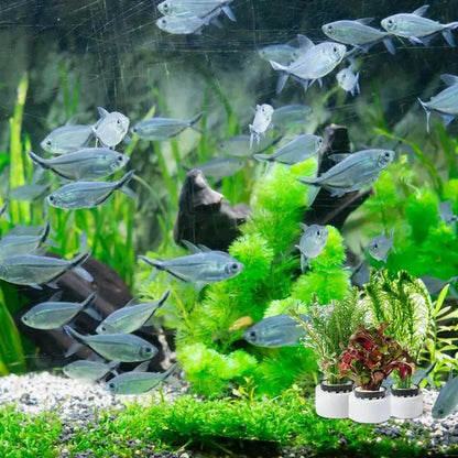 Aquarium Plant Weights Ceramic Water Plant Weights Pot Anti-Floating Aquarium Decoration Fish Tank Landscape Decoration