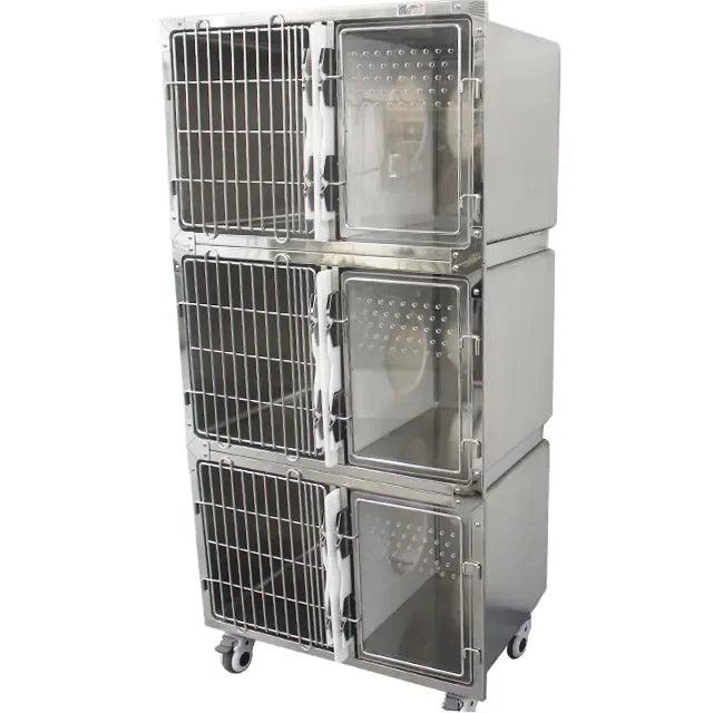 Hot Selling 304 Stainless steel high end cat cage with independent cat toilet