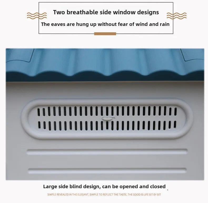 Outdoor kennel with toilet, sun protection in summer, universal in all seasons, outdoor rain-proof dog house, warm in winter, s