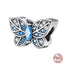 Fit Pandora 925 Original Bracelet 925 Silver Plate Flower Bird Series Charms Beads For Women Fashion DIY Jewelry Gifts Making