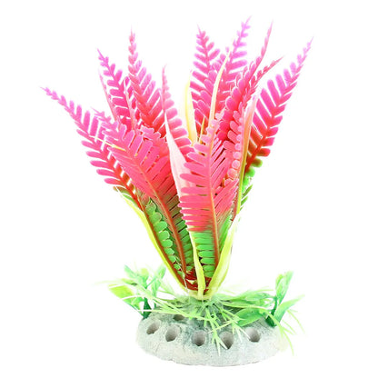 Uxcell Artificial Plants Grass Simulation Water Weeds Ornament Fish Tank Plant Flower Aquarium Grass Decoration Accessories