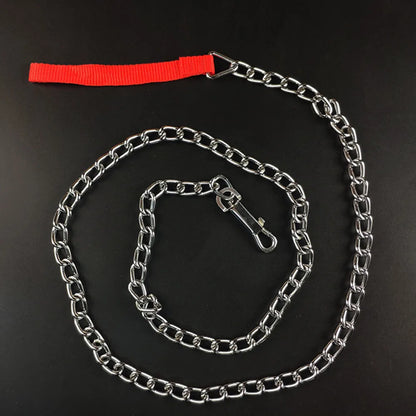 Heavy Duty Metal Chain Dog Leash Strong Control Chrome Plating Chain Outdoor Pet Puppy Traction Rope Anti Bite Iron Doggy Leash