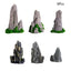 Simulated Moss Small Rockery Aquarium Ornaments Decoration Artificial Resin Pool for fish Tank Creative Ornament Background Home