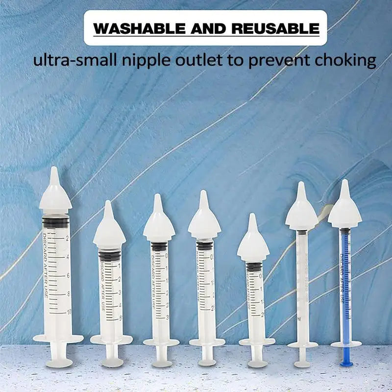 For Newborn Kittens Puppies Rabbits Small Animals Universal Silicone Pet Feeding Nipple Mini Silicone Pacifier Kitten Feeder