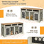 Cross-border Amazon Pet Furniture Dog Cage Wooden Iron Wood Kennel Double Door TV Cabinet Indoor Pet Cabinet Box